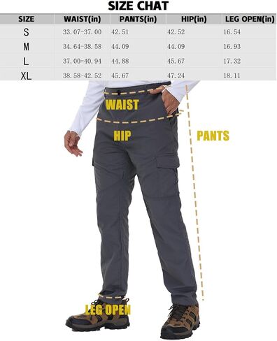Quick-drying Hiking Pants for Men, Lightweight Tactical Pants, Men's Outdoor Work Pants in Saudi Arabia