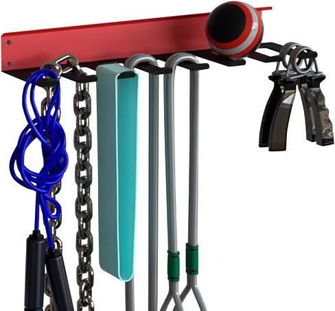 J JACKCUBE DESIGN Gym Rack Organizer with 8 Steel Hooks in Saudi Arabia