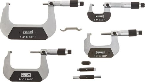 Fowler 52-229-214-0, Swiss-Style Outside Micrometer Set with 0-4" Measuring Range in Saudi Arabia