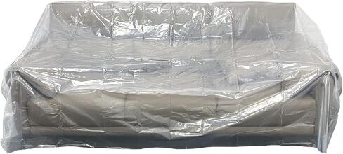 Plastic Couch Cover for Moving Storage - Extra Large Sofa Cover Protector - Heavy Duty Furniture Cover - Dust Proof Moving Bag for Sofa Anti Scratch Waterproof 94W x 43D x 63H Inches in Saudi Arabia
