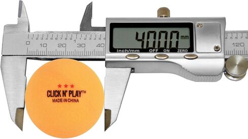 Click N' Play 3-Star Ping-Pong Balls, 50 pcs | Table Tennis Balls Bulk, Beer Pong Balls, Plain Orange-Colored Ping Pong Ball | Professional Pingpong, Advanced Training, Tournament, Recreational Play in Kuwait