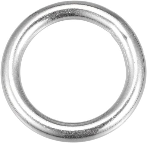 316 Stainless Steel O Rings (35x6mm) 1pcs, Welded Round Ring - for Ropes, Hanging Objects in Saudi Arabia