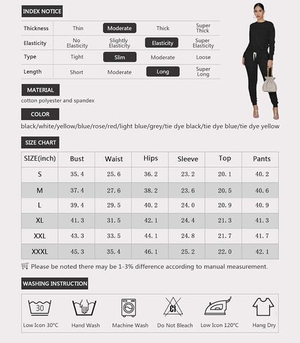 THLAI women solid color 2 piece outfits fall crew neck pullover top long pants set Tracksuit in Saudi Arabia