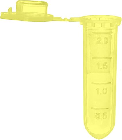 MUHWA 2ml Microcentrifuge Tubes, 500pcs Graduated Micro Test Tubes with Snap Cap, Rounded Microtube Sample Vial for Laboratory(Clear Red) in Saudi Arabia