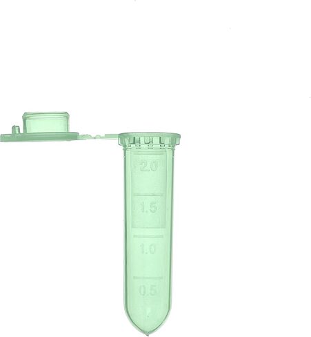 MUHWA 2ml Microcentrifuge Tubes, 500pcs Graduated Micro Test Tubes with Snap Cap, Rounded Microtube Sample Vial for Laboratory(Clear Red) in Saudi Arabia