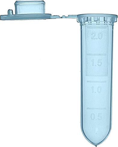 MUHWA 2ml Microcentrifuge Tubes, 500pcs Graduated Micro Test Tubes with Snap Cap, Rounded Microtube Sample Vial for Laboratory(Clear Red) in Saudi Arabia