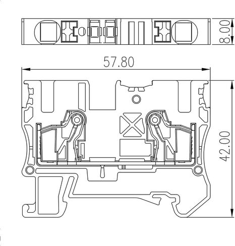 DP6N-50pcs Terminal Block 600V40A 20-8AWG Wire Connectors Quick Wiring Cable Push-in Design (50) in Saudi Arabia