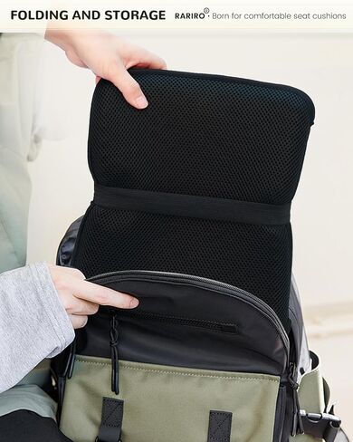 Travel Gel Seat Cushion for Airplane Seats, Foldable Waterproof Portable Seat Pad for Stadium Seat, Bleacher Seats, Kayaking, Flights, Camping, Egg Gel Pads, Ergonomic Seat Cushion[20.5*12in] in Saudi Arabia
