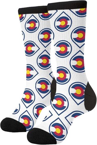 Funny Sock South Carolina Flag Crazy Adult Crew Casual Dress Socks For Women in Saudi Arabia