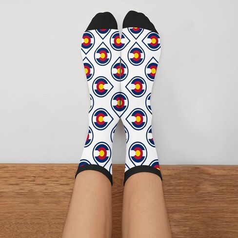 Funny Sock South Carolina Flag Crazy Adult Crew Casual Dress Socks For Women in Saudi Arabia