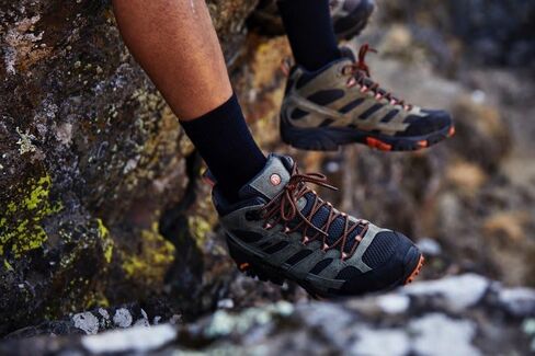 جوارب Merrell للجنسين للبالغين من الصوف خفيفة الوزن للمشي لمسافات طويلة - عبوة من 3 أزواج للجنسين - شريط دعم للقوس in Kuwait