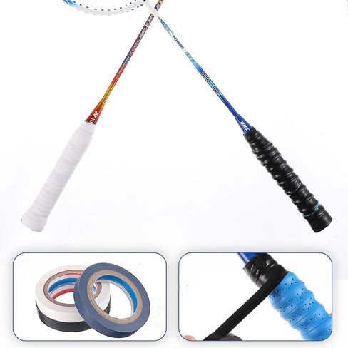 3pcs Grip Tape for Handles,Tennis Grips Overgrip,Anti Slip Pickleball Grip Tape,Tennis Wrap Grip Tape for Badminton,Black Blue White in Saudi Arabia