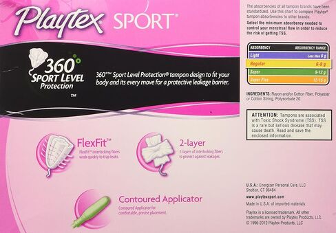 سدادات قطنية عادية غير معطرة من بلايتكس سبورت، 80 قطعة in Kuwait