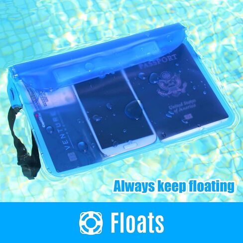 Waterproof Pouch with Waist Strap (2 Pack) | Best Way to Keep Your Phone and Valuables Safe and Dry | Perfect for Boating Swimming Snorkeling Kayaking Beach Pool Water Parks in Saudi Arabia