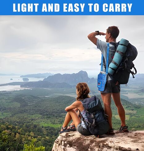Water Bottle Carrier Holder Sling Bag Sleeve 40 oz Insulated Crossbody Water Bottle Case Cover Pouch with Strap and Pockets for Men/Women Boys Girls Travelling Hiking Camping School, Blue in Saudi Arabia