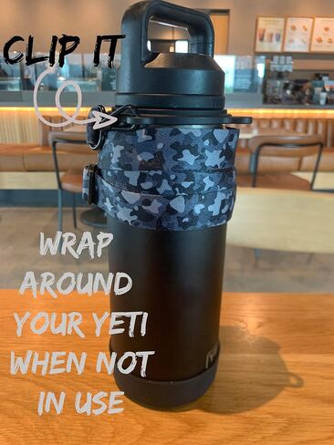 حمالة زجاجات لـ YETI Ramblers، حامل حزام الكتف لزجاجة 64oz 46oz 36oz 26oz 18/12oz، ملحق متين in Saudi Arabia