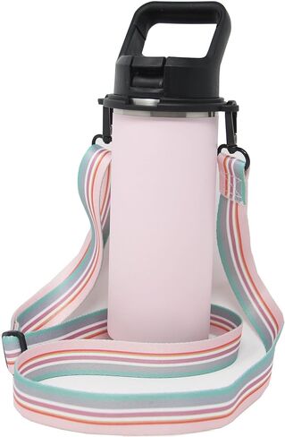حمالة زجاجات لـ YETI Ramblers، حامل حزام الكتف لزجاجة 64oz 46oz 36oz 26oz 18/12oz، ملحق متين in Saudi Arabia