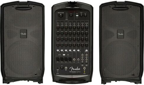Fender Passport Conference Series 2 Portable 175W Powered PA System Bundle with Fender Compact Speaker Stands, with Bag, P-52S Microphone Kit and Professional Series Cable 15' in Saudi Arabia