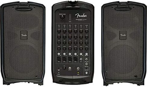 Fender Passport Conference Series 2 Portable 175W Powered PA System Bundle with Fender Compact Speaker Stands, with Bag, P-52S Microphone Kit and Professional Series Cable 15' in Saudi Arabia