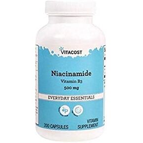 Vitacost Niacinamide (Vitamin B-3) - No Flush Niacin - 500 mg - 200 Capsules