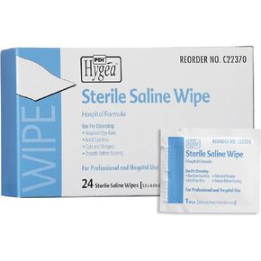 Hygea Saline Wipe 4 x 6" C22370, 1 Pack 24 Wipes