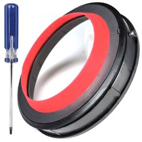 Dust Bin Sealing Ring Replacement for V11 SV22 Dust Bucket Top Fixed Sealing Rings Vacuum Cleaner for V15 SV14 SV15 Dust Bin Cup Sealing Ring Repair Parts Accessories with Screwdriver