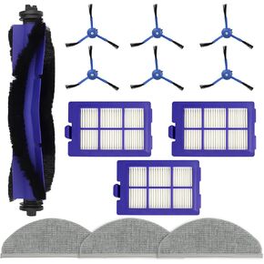 13 PCS Accessories Kit for Eufy RoboVac X8/ X8 Hybrid/ X8 Pro Robot Vacuum, Replacement Parts Main Brush, Side Brush, Filter, Mop pads