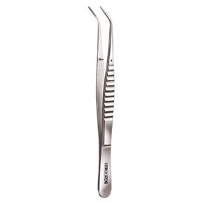 Dental Cotton Tweezers Serrated Angled Tips Medical Tweezers Stainless Steel Tweezers Long Surgical Tweezers College Pliers Oral Dental Care Surgery Instruments Dental Tools –15.2cm