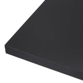 6" x 6" x 1/4" HDPE Plastic Sheet, High Density Polyethylene Sheet Cutting Board Black Solid Block, [for DIY, Home Floor]