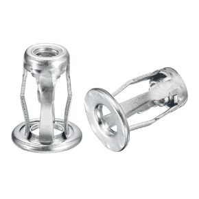 uxcell M8 Jack Nuts, 10pcs Threaded Insert Nut Carbon Steel Rivet Nuts for Thin Metal, 21mm Length