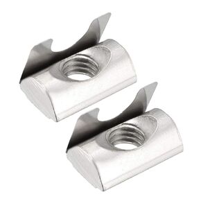 uxcell Roll in Spring M8 T Nuts,3030/4040 Series Universal with Spring Sheet Suitable for Aluminum Profile with 8mm Groove Depth, Pack of 10