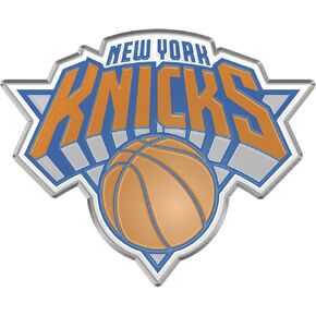 FANMATS 60436 New York Knicks Heavy Duty Aluminum Embossed Color Emblem