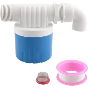 1 Set Side In External Thread Auto Water Level Control Valve 6 Points Full Stop Water Tank Shut-off Water Supply Control Valve for Water Towers Swimming Pools Toilets Aquaculture Solar Power