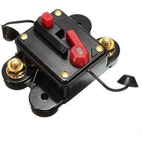 Buwico® 80A 100A 150A 200A 250A سيارة بحرية قارب دراجة ستيريو الصوت مضمنة قاطع الدائرة فيوز لحماية النظام (80A) in Kuwait