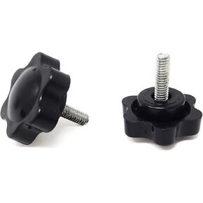 Honbay 8 قطعة لقط المسمار المقبض البرقوق عرافة على شكل قبضة ستار المقبض ، 25 مللي متر ضياء M4x12mm ذكر الموضوع in Kuwait