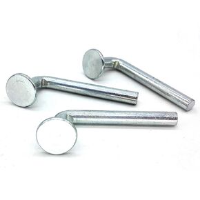 Pallet Rack Safety Bolt, Universal Drop Pin, Flat Top Hat Φ ¾″|0.750″(19.050mm), Width Φ 0.275″(7mm), Height 2.834″(72mm) High from Top to Bottom, Beam Locker, 1 Pack, 50 Pcs/Pack, FM7×72