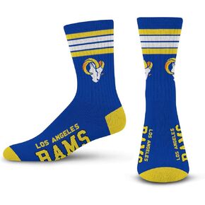 Standard NFL 4 Stripe Deuce Crew, Team Color, Medium