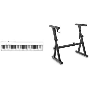 بيانو رقمي Roland FP-30X مزود بمضخم صوت قوي ومكبرات صوت استريو. نغمة غنية ولوحة مفاتيح عاجية أصلية 88-Note PHA-4 لإحساس وصوت صوتي لا مثيل لهما. (FP-30X-WH)، أبيض