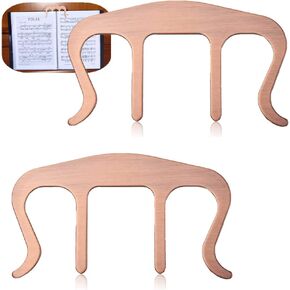 2 Pcs Music Score Clips Music Book Clips Music Page Holders Sheet Music Folders for Piano Guitar Violin Playing Instruments and Reading Book