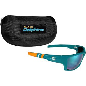 Siskiyou NFL Sports Fan Shop New Orleans Saints Edge Wrap Sunglass and Case Set, One Size, Team Color