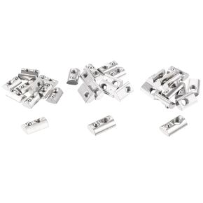 uxcell 32Pcs M3/M4/M5 T Spring Nut Half Round T Slot Nut Assortment Kit 2020Series