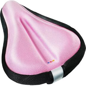 YLG Kids Bike Seat Cushion for Girls, Gel padded Bike Seat Cover for Toddler, Breathable & Extra Soft Gel Memory Foam Child Bicycle Saddle 9.5"x6.5"