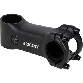 Satori Stealth-6 Road Mountain Bike Bicycle Handlebar Stem +/- 7 Degree 3D Forged Alloy 31.8mm Clamp - Compatible with 1-1/8" Fork Steerer Tube