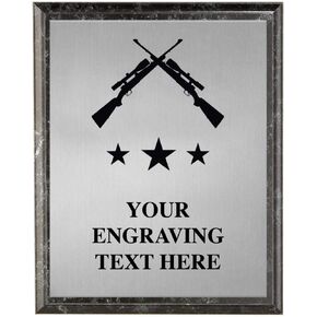 Hunting Plaques, Personalized Hunting Rifles Trophy Plaque Award, Great Custom Engraved Hunting Awards Prime