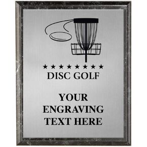 Crown Awards Disc Golf Plaques, Personalized Disc Golf Trophy Plaque Award, Great Custom Engraved Disc Golf Gifts Prime