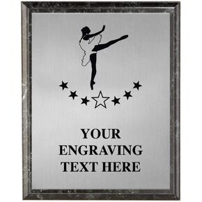 Crown Awards Dance Plaques, Personalized Ballet Dancer Trophy Plaque Award, Great Custom Engraved Dancer Gifts Prime
