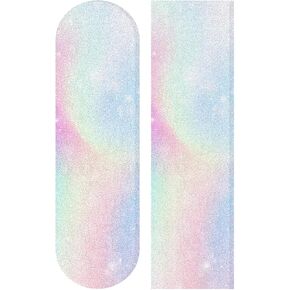 قوس قزح اللون التعادل صبغ دوامة لوح التزلج شريط لحام مكافحة زلة Longboard سكوتر Griptape الرمال ورقة ورقة ملصق 9 "x 33" in Kuwait