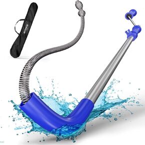 toilet snake [6 feet] - toilet auger for heavy toilet blockages - No damage thanks to silicone protection - the closet auger for real DIYs! (6 FEET)