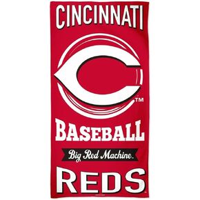 Licensed MLB Inside Circle 100% Cotton Beach Towel 60" x 30" (Cincinnati Reds)