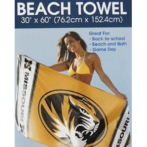 WinCraft NCAA Missouri Tigers 30" X 60" Cotton Beach Towel